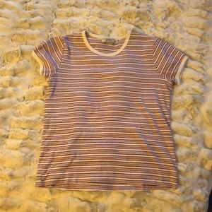Obey vintage inspired striped t shirt